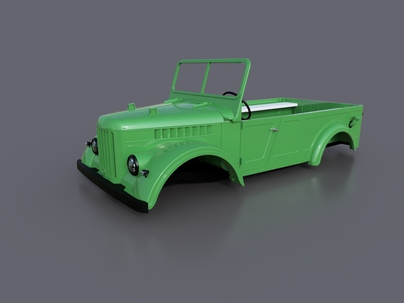 RC Body GAZ 69 1/8 Scale