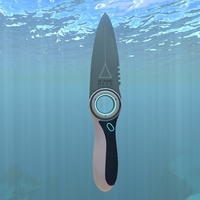 Small Survival Knife Subnautica 3D Printing 288601