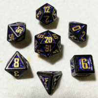 Small D&D Dice Set with Outset Numbering (d4 to d20) 3D Printing 288637