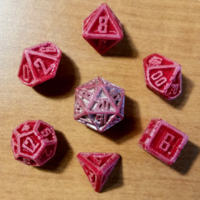 D&D Dice Set with Outset Numbering (d4 to d20) - Thumbnail 5
