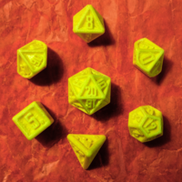 D&D Dice Set with Outset Numbering (d4 to d20) - Thumbnail 6