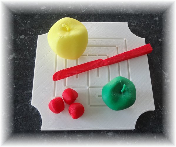 Coasters, breakfast- ,lunch- , dinner- and fruit-plates 3D Print 28872