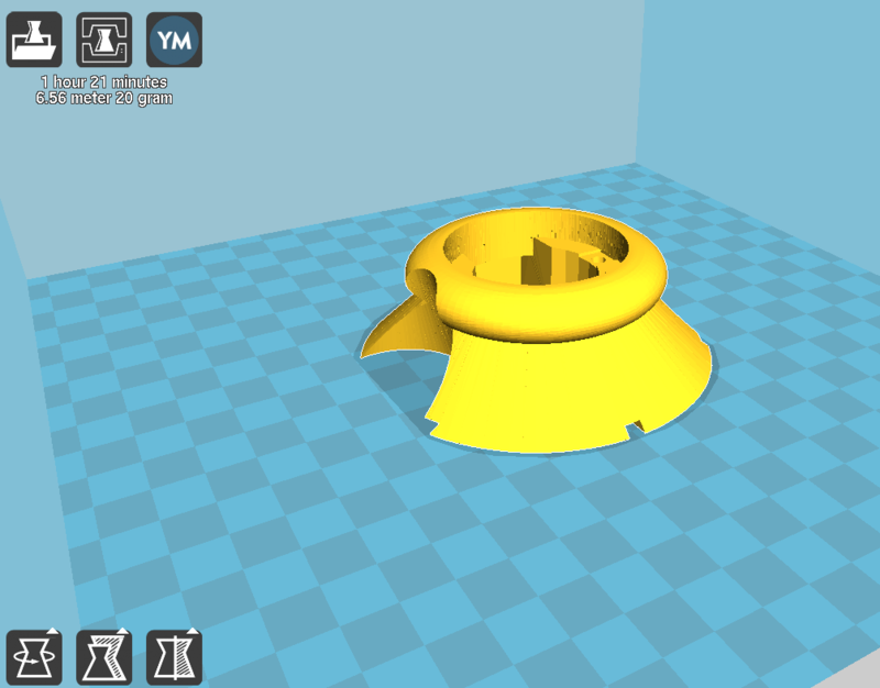 display stand based on a stepper