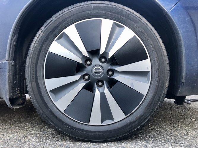 Nissan Leaf Aero Plates - 17x6.5" Alloy Split Spoke Wheel 3D Print 288857