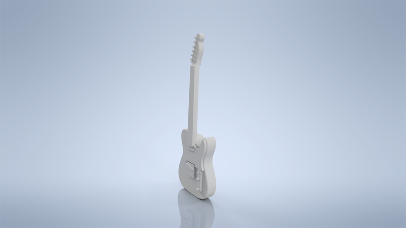 Tele Model Pin Telecaster keychain - Pinshape