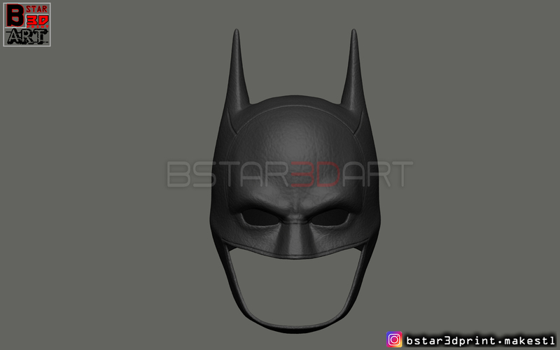Batman Mask - Robert Pattinson - The Batman 2021 3D Print 288891