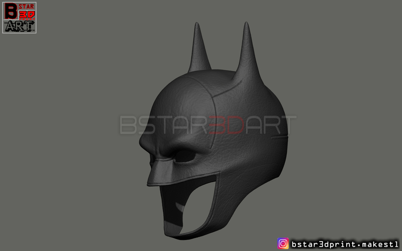 Batman Mask - Robert Pattinson - The Batman 2021 3D Print 288892