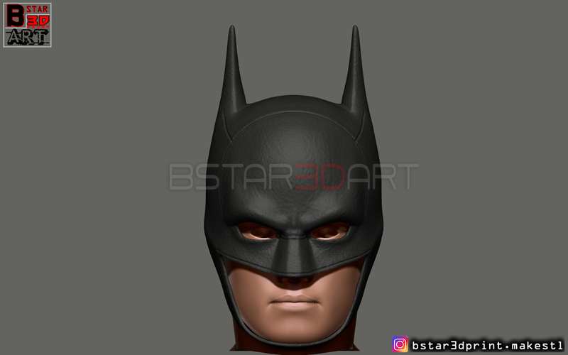 Batman Mask - Robert Pattinson - The Batman 2021 3D Print 288905