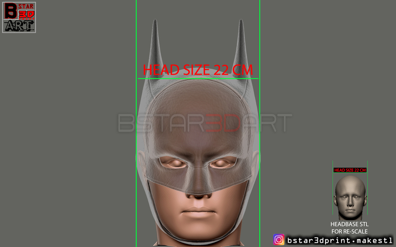 Batman Mask - Robert Pattinson - The Batman 2021 3D Print 288907
