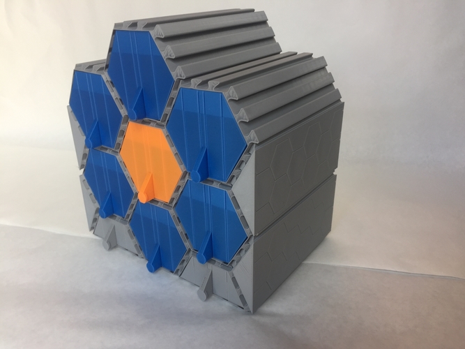 Vase Mode Hexagonal Modular Drawers 3D Print 288959