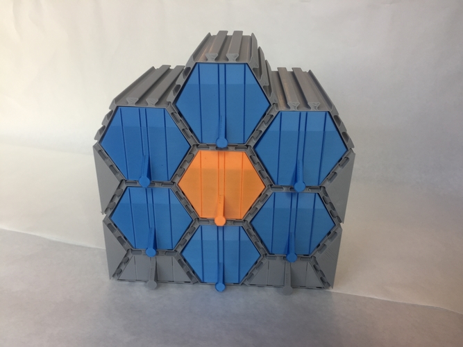 Vase Mode Hexagonal Modular Drawers 3D Print 288960