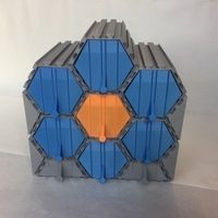 Small Vase Mode Hexagonal Modular Drawers 3D Printing 288960