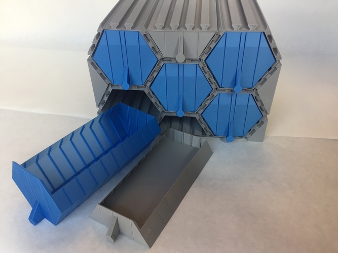 Vase Mode Hexagonal Modular Drawers 3D Print 288963