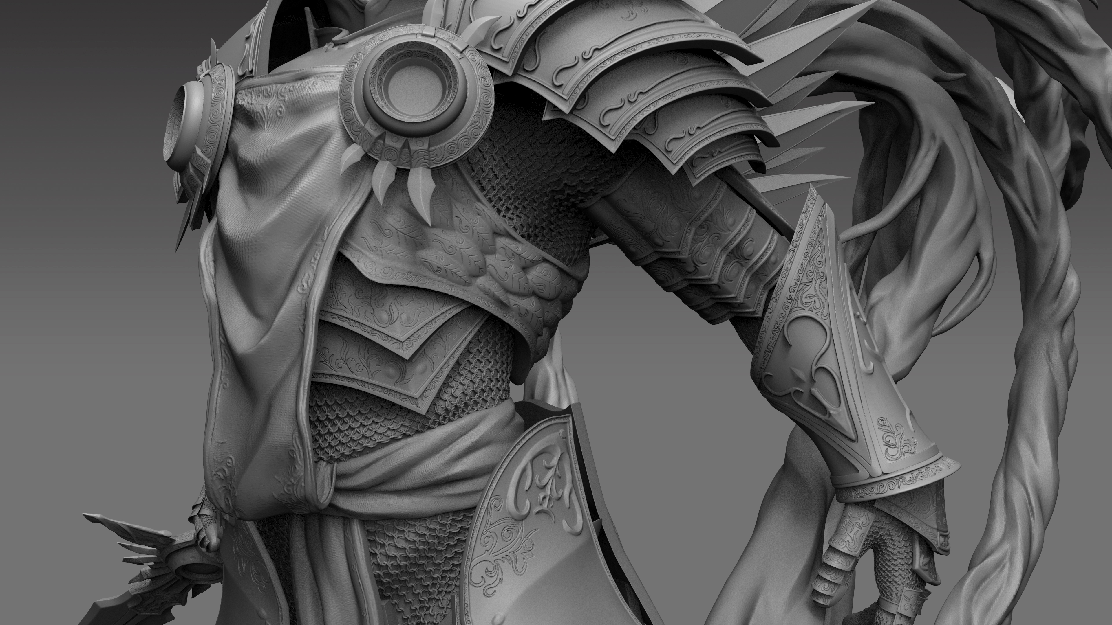 Архангел оригами. Tyrael. D3 Tyrael. Рисовка рыцаря for 3d Modelling. Diablo 3d Print.