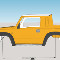 Suzuki Jimny (mk4 jb74) Sierra Pickup 2019 Body - Thumbnail 3