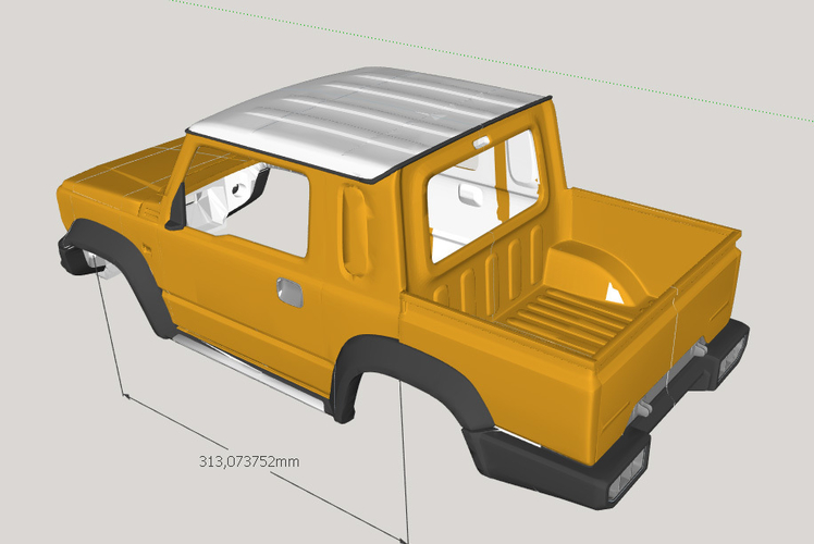 Suzuki Jimny (mk4 jb74) Sierra Pickup 2019 Body 3D Print 289096