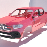 Small Mercedes Benz X-Class 2018 Body 3D Printing 289105