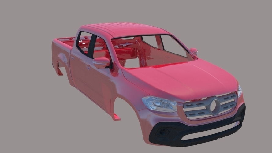 Mercedes Benz X-Class 2018 Body 3D Print 289117