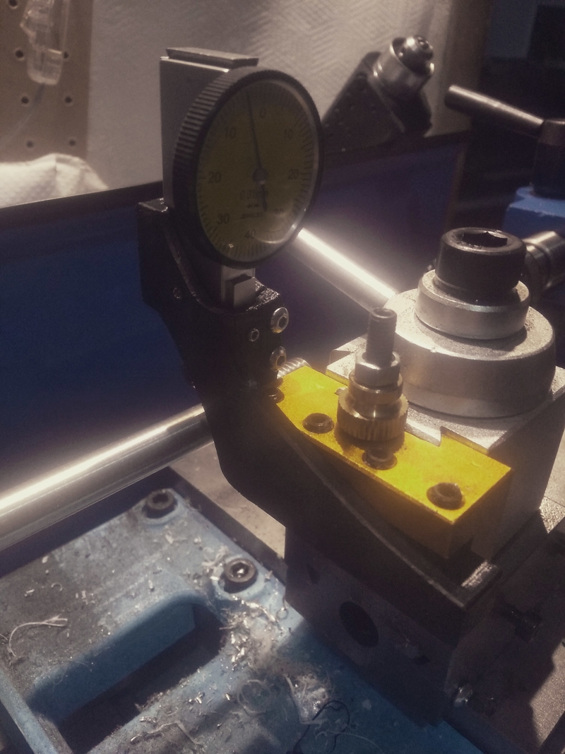 Dial indicator support lathe 