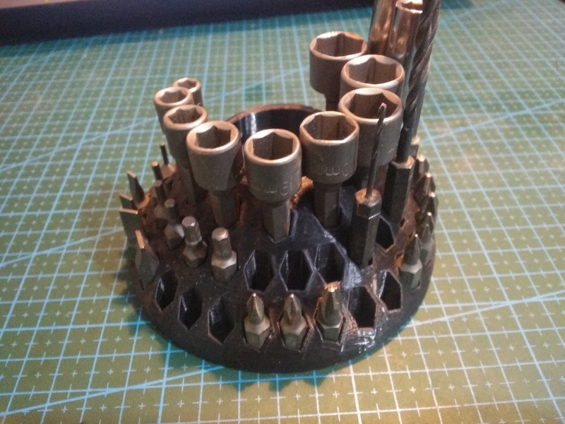 Screwdriver bits holder and deko screwdriver holder