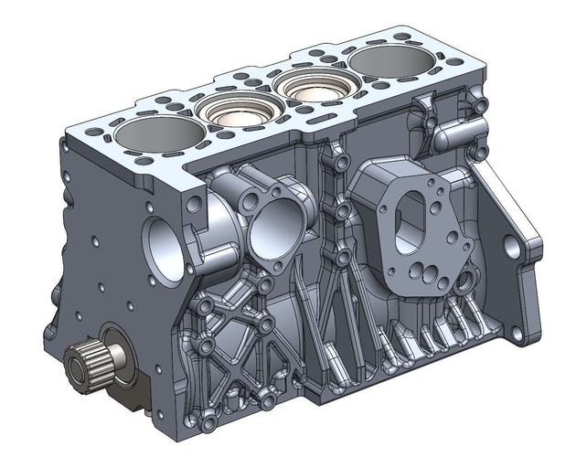 Engine block vw 1.8T ( printable) 3D Print 289238