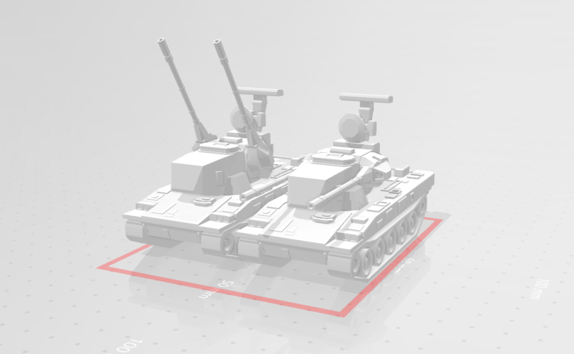 Type 87 anti-aircraft gun tank 3D Print 289271