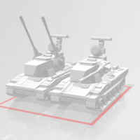 Small Type 87 anti-aircraft gun tank 3D Printing 289271