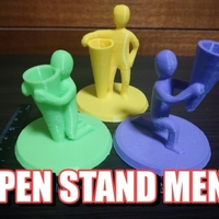 Small PEN STAND MEN 3D Printing 289281