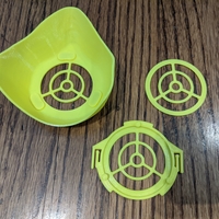 Small Reusable Face Mask with Fabric Seal 3D Printing 289338