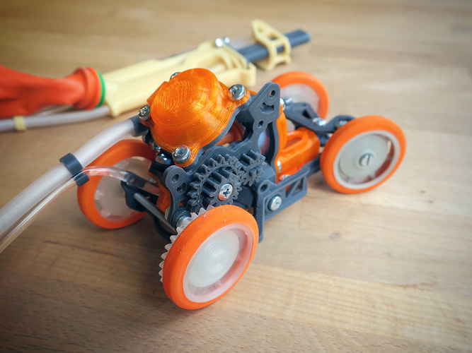 Pneumobile: Balloon Powered Toy Car 3D Print 289379