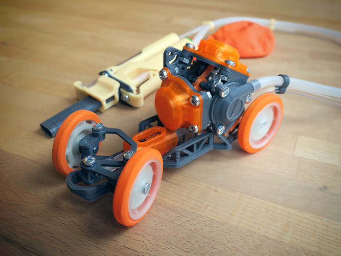 Pneumobile: Balloon Powered Toy Car 3D Print 289380