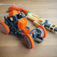 Small Pneumobile: Balloon Powered Toy Car 3D Printing 289381