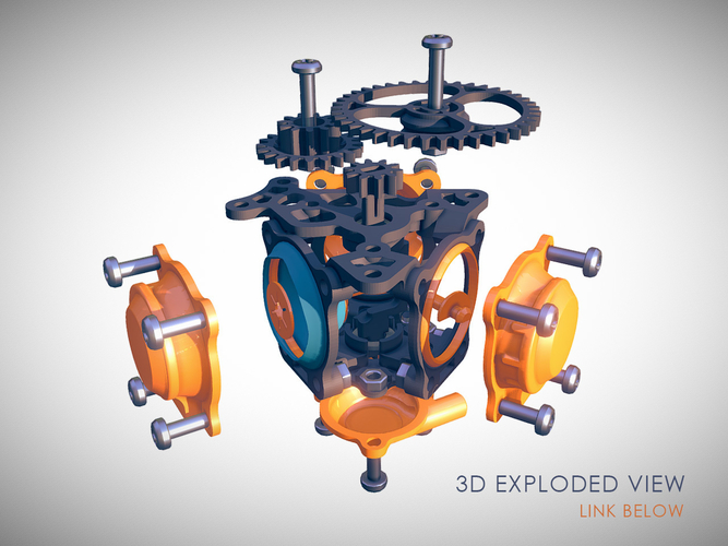 Balloon Powered Radial Engine 3D Print 289387