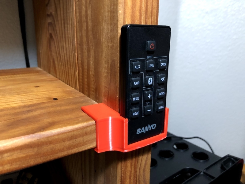 Shelf Clip for Remote Control