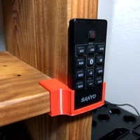 Small Shelf Clip for Remote Control 3D Printing 289424