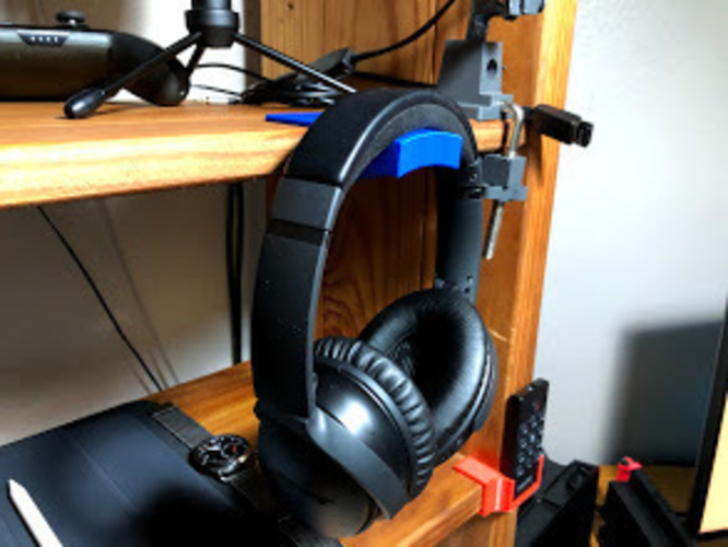 Shelf Clip for Headphones 3D Print 289425