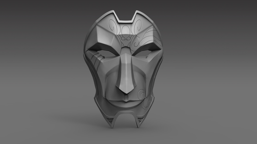 Jhin Mask 3D Printable
