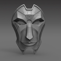 3D Printed Jhin Mask 3D Printable by Raleigth | Pinshape