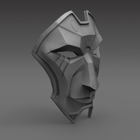 Jhin Mask 3D Printable - Thumbnail 2