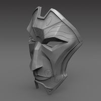 Jhin Mask 3D Printable - Thumbnail 3