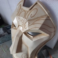 Jhin Mask 3D Printable - Thumbnail 8