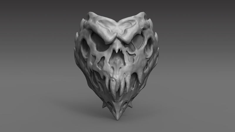 Demon Bone Mask 3D Printable