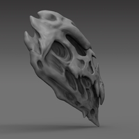 Demon Bone Mask 3D Printable - Thumbnail 2