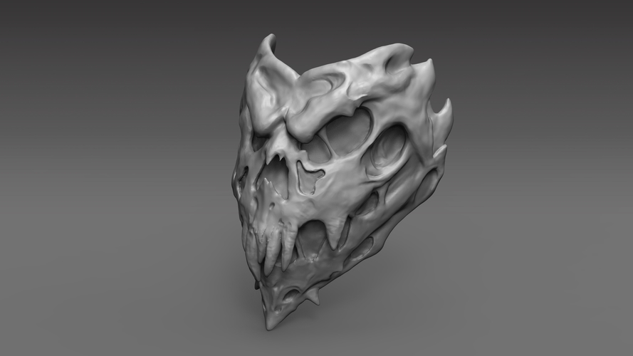 Demon Bone Mask 3D Printable 3D Print 289456