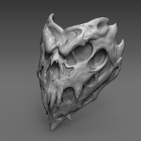 Demon Bone Mask 3D Printable - Thumbnail 3