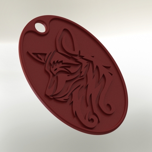 Dog Pendant 3D Print 28946