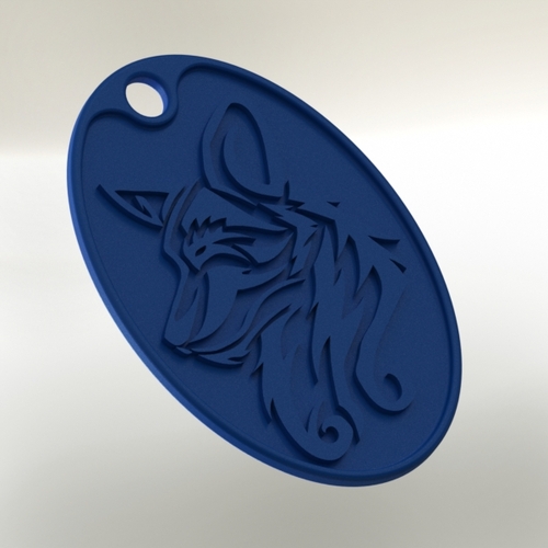 Dog Pendant 3D Print 28947