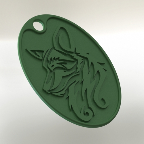 Dog Pendant 3D Print 28948