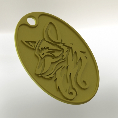 Dog Pendant 3D Print 28949