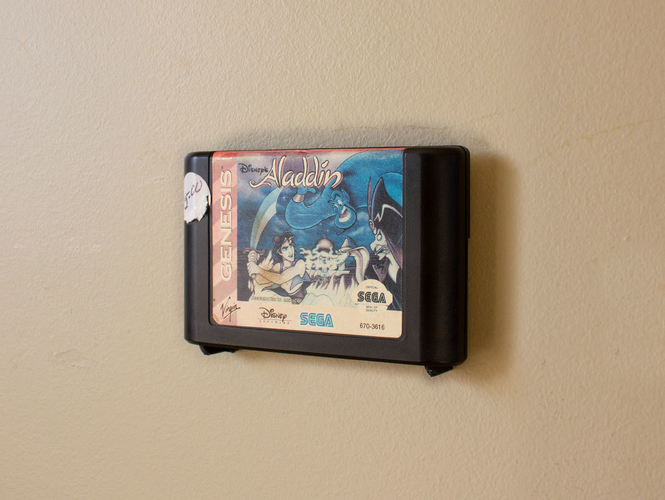 Aladdin's Pants: Wall Mount Cartridges for Retro Systems 3D Print 289490